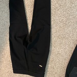 Black Pleather Betabrand pants